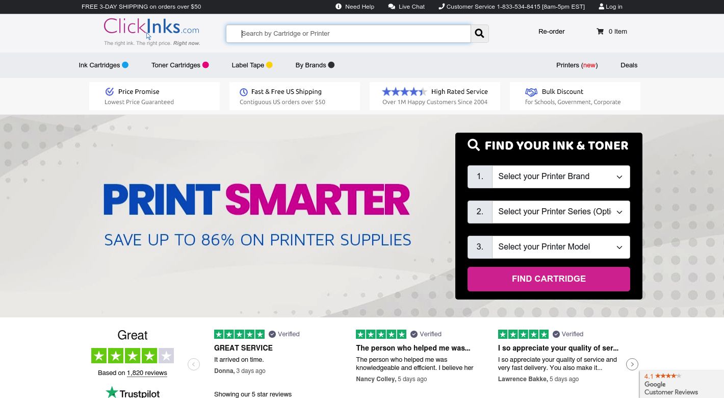 ClickInks.com Website