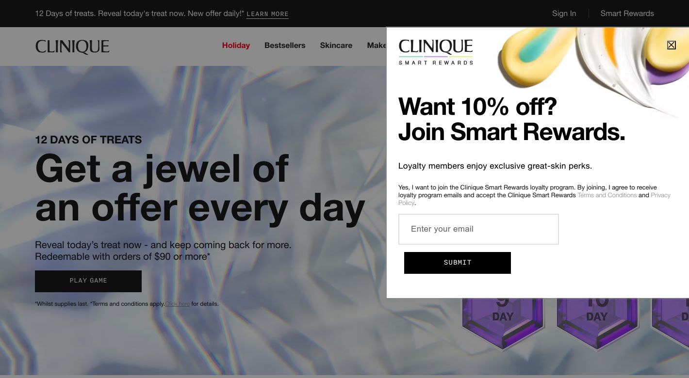 Clinique Website