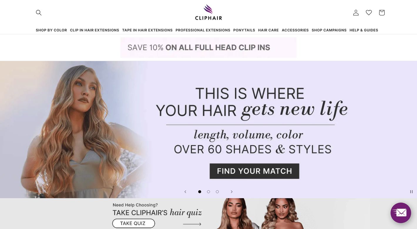 Cliphair Website