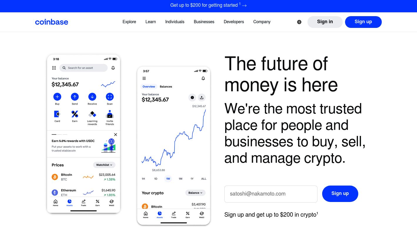 Coinbase Website