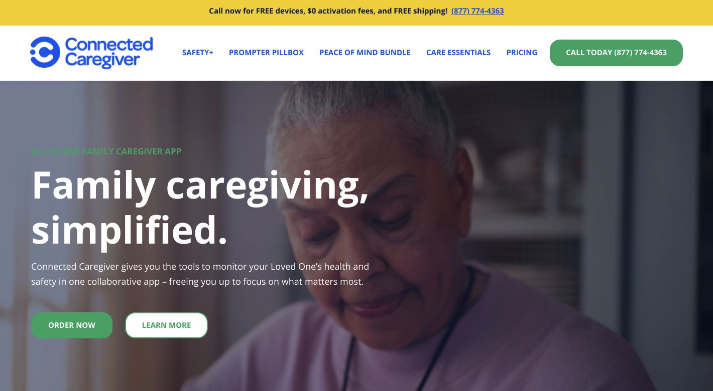 Connected Caregiver Website