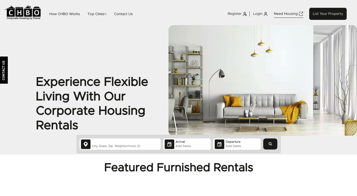 Corporate Housing by Owner Website