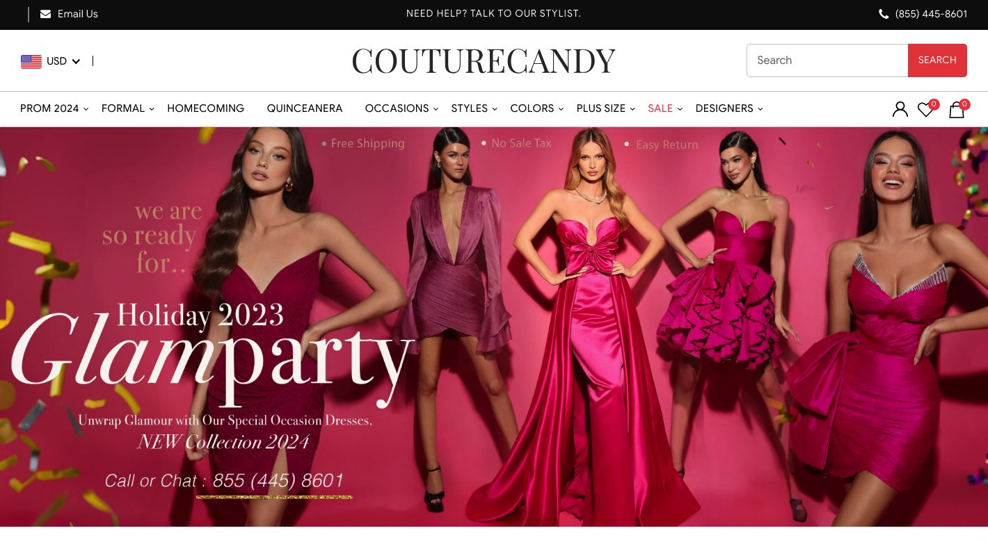 Couture Candy Website