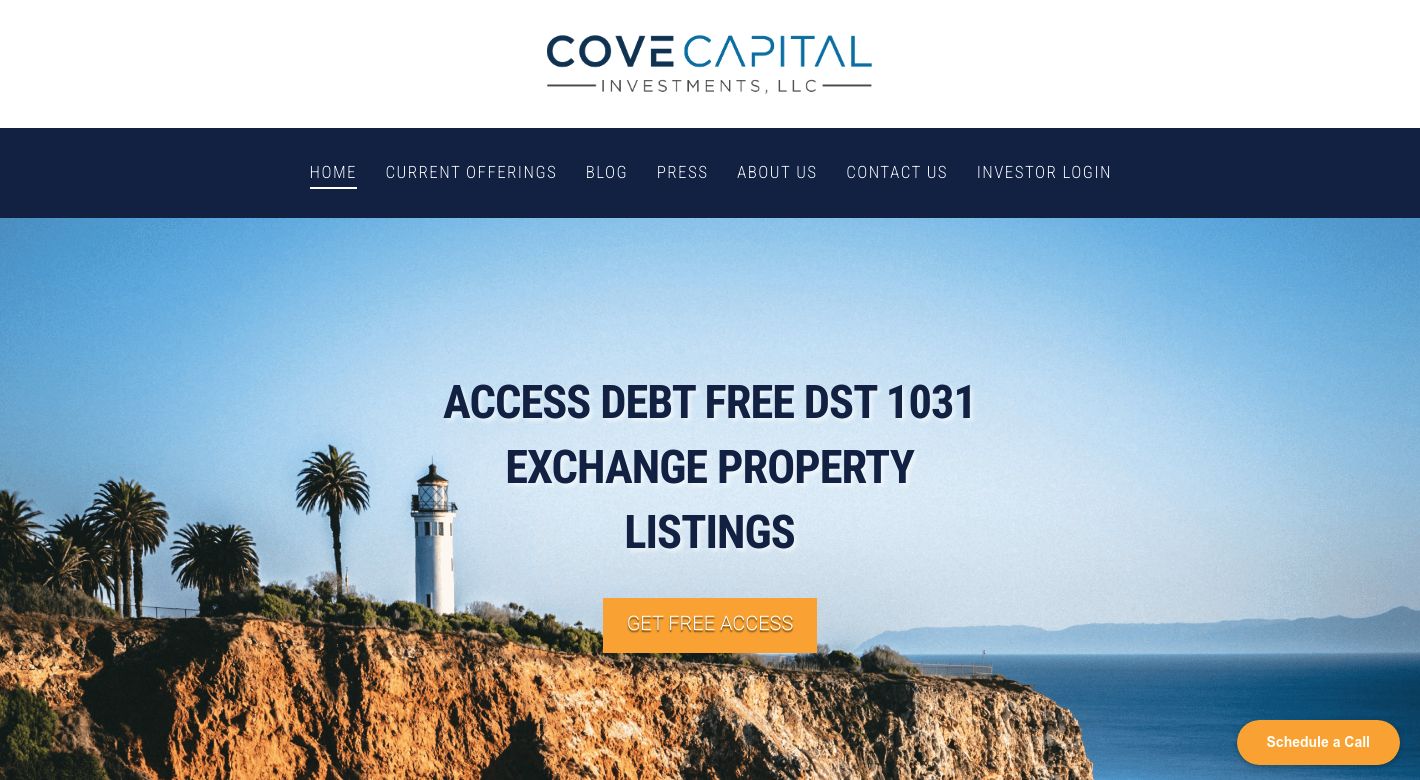 Cove Capital Investments Website