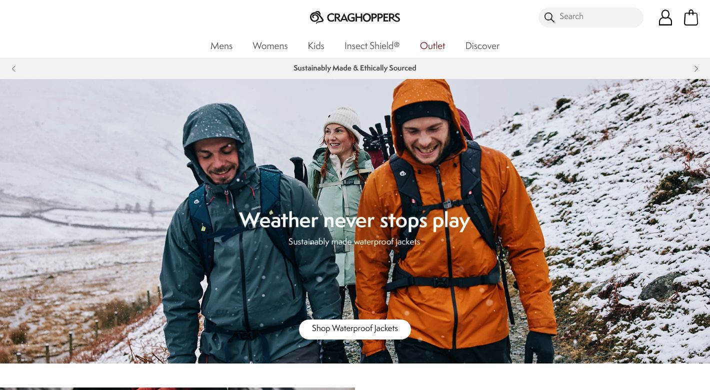 Craghoppers Website