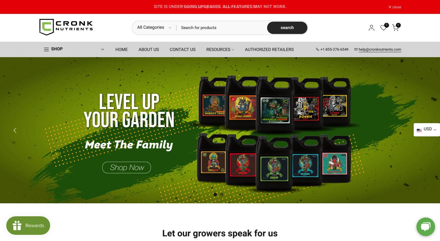 Cronk Nutrients Website