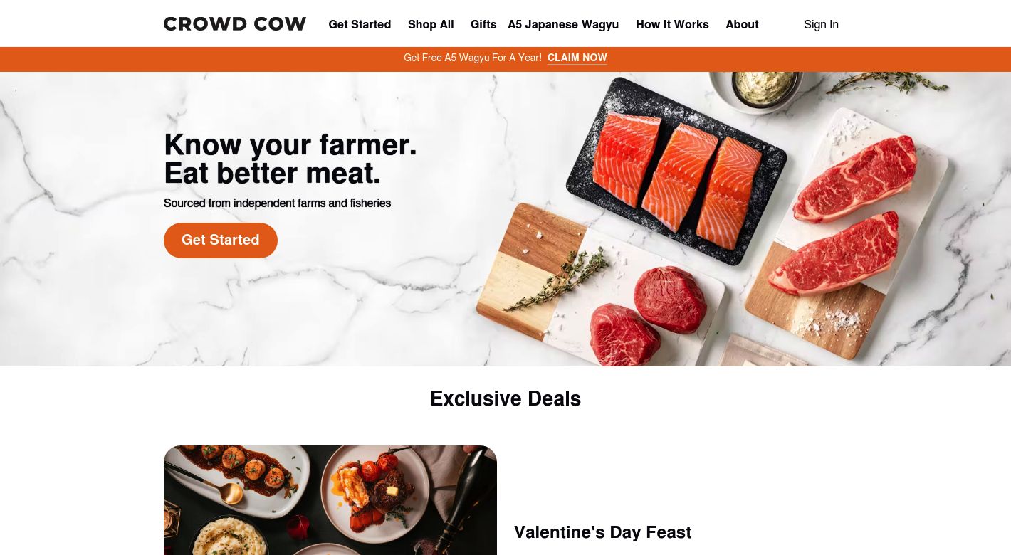 Crowd Cow Website