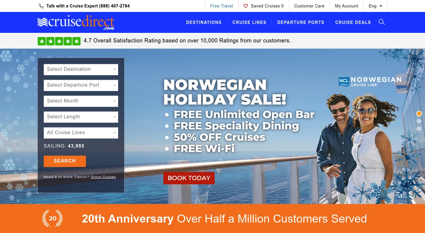 CruiseDirect Website