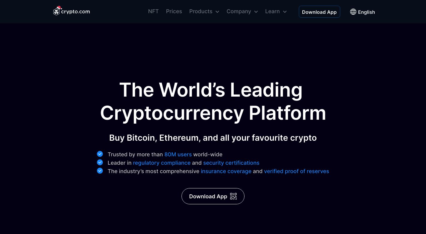 Crypto.com Website