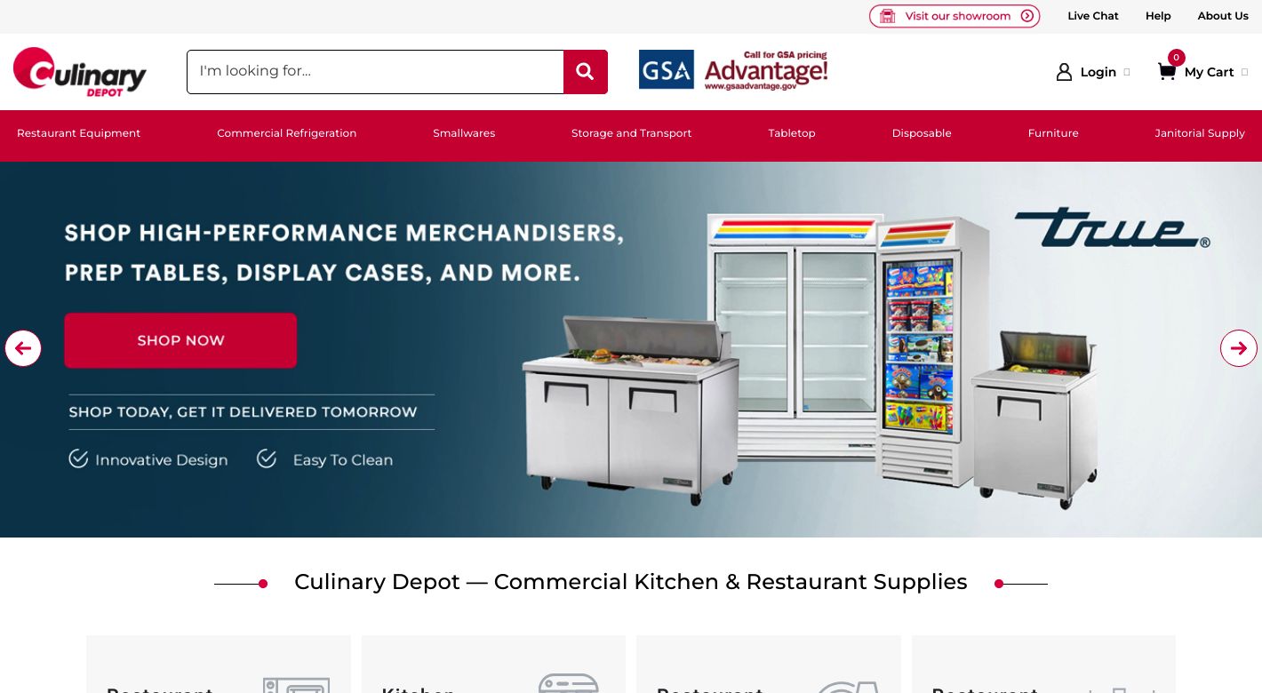 Culinary Depot Website