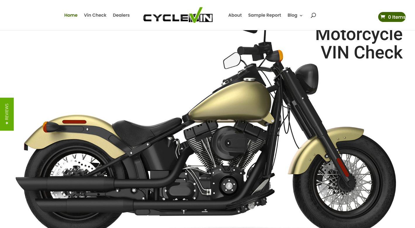 CycleVIN Website