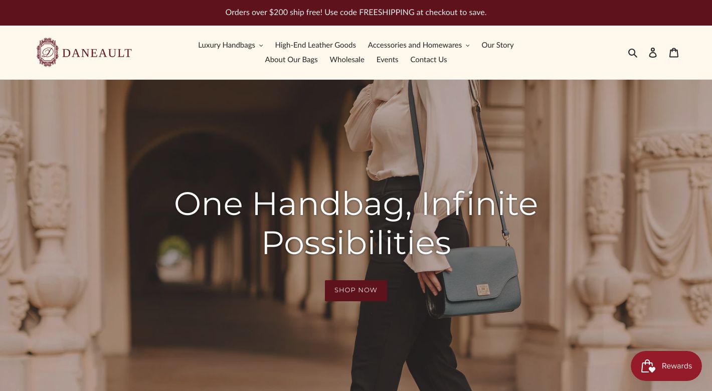 DANEAULT BAGS Website