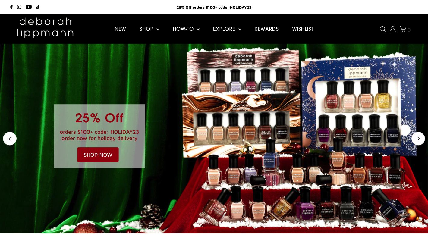 Deborah Lippmann Website