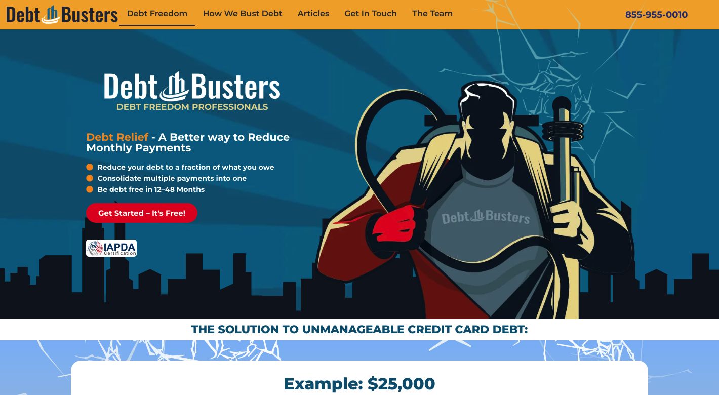 Debt Busters Website