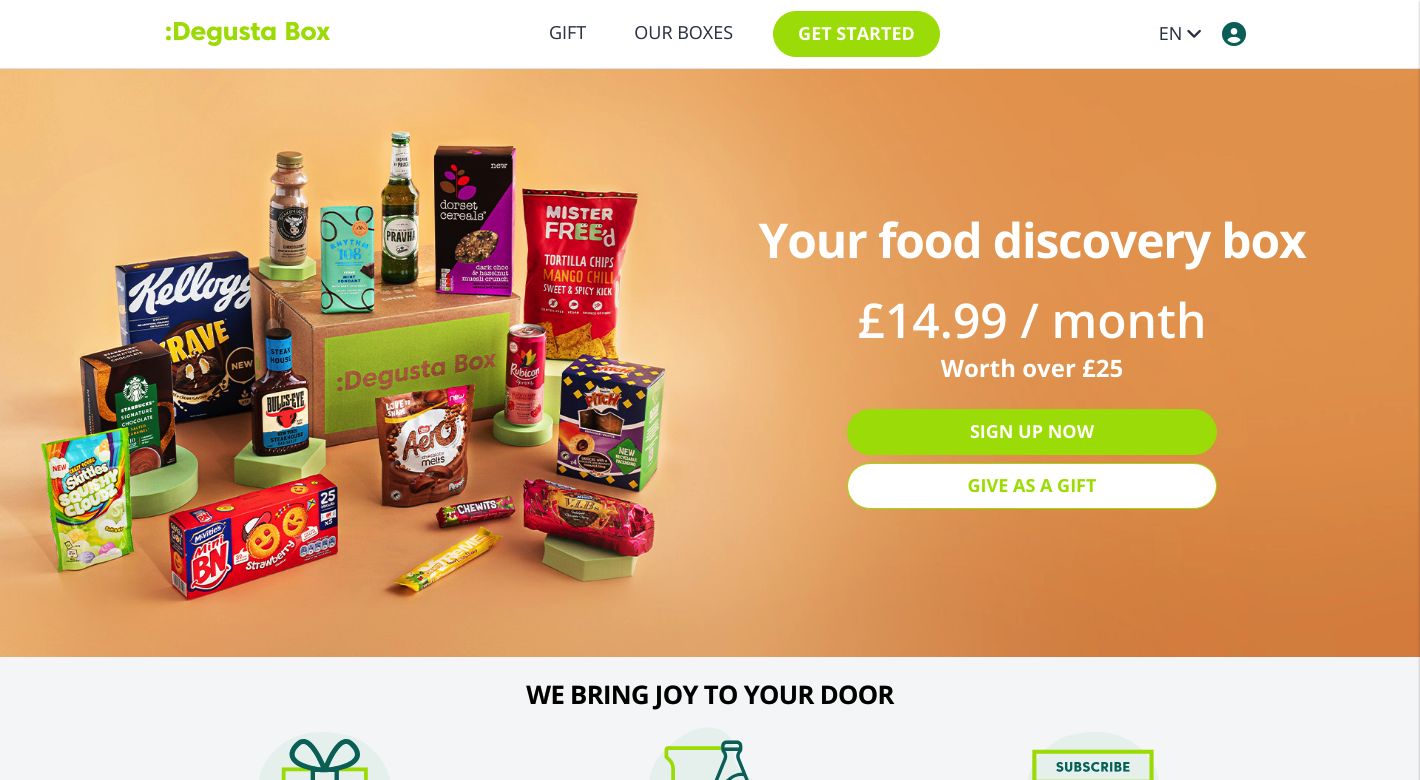 Degusta Box Website
