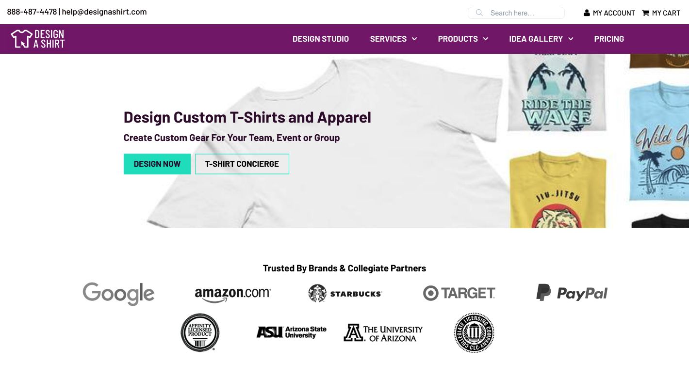 DesignAShirt Website