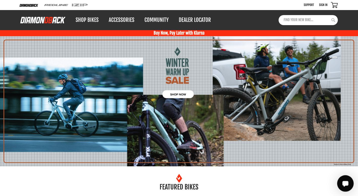 Diamondback Bikes Website