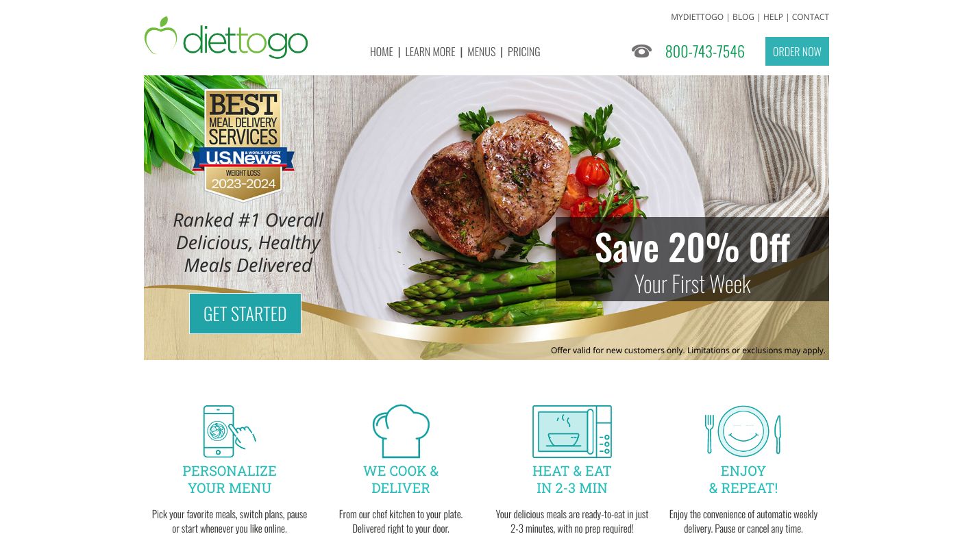 Diet-to-Go Website