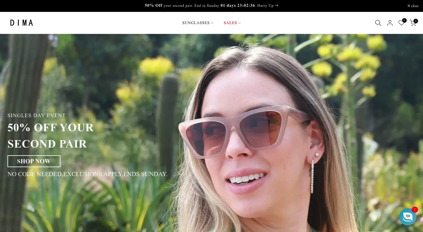 Dima Eyewear Website