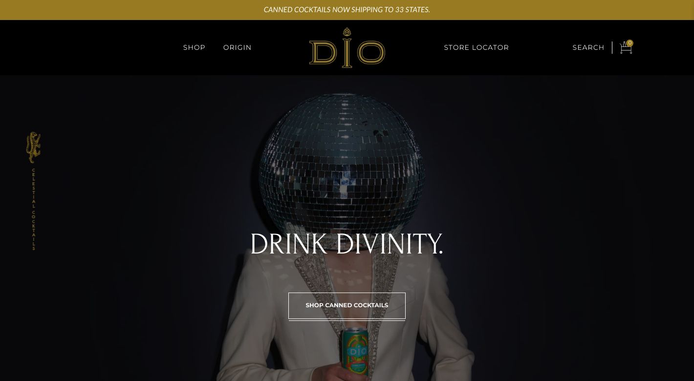 DIO Cocktails Website