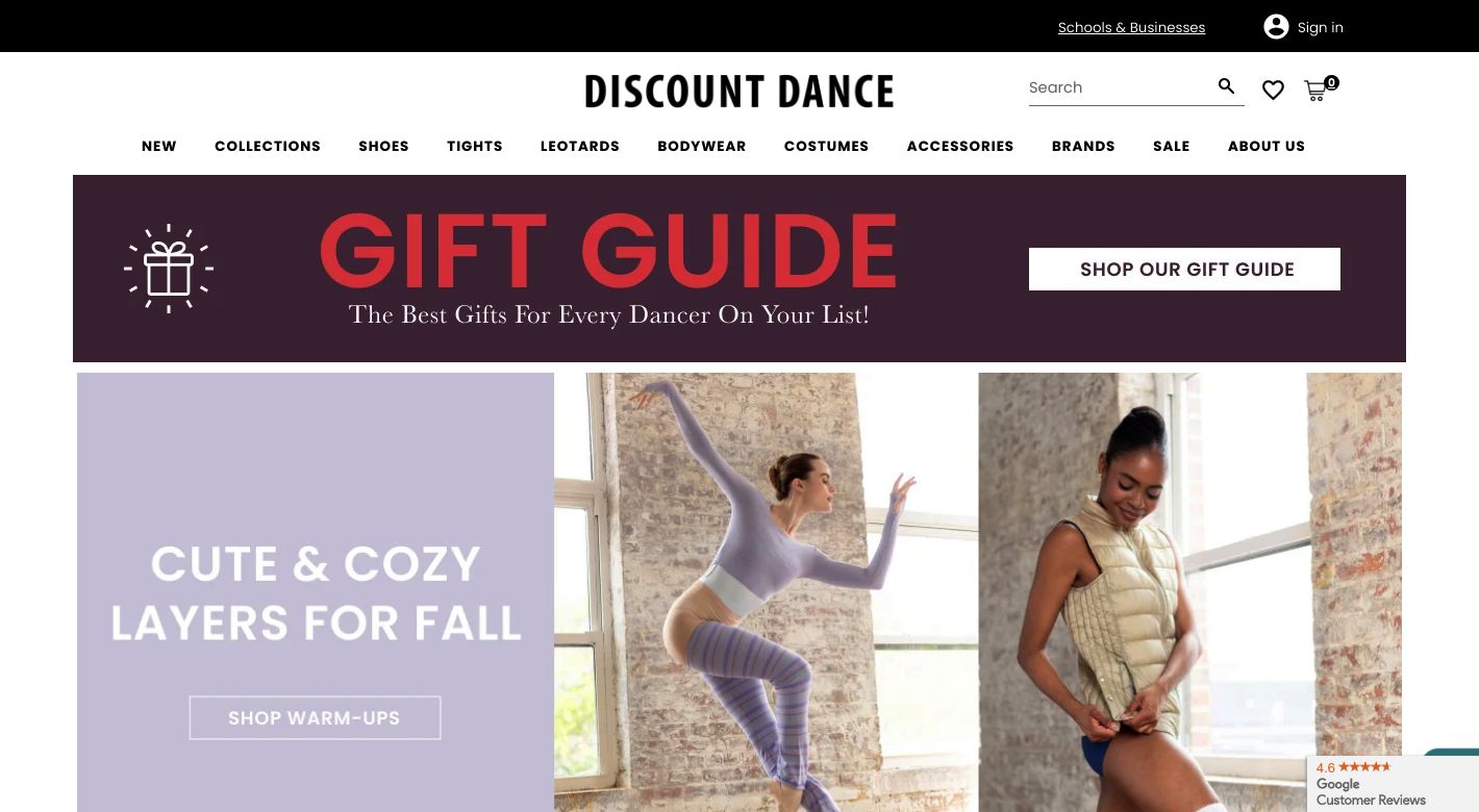 Discount Dance Website
