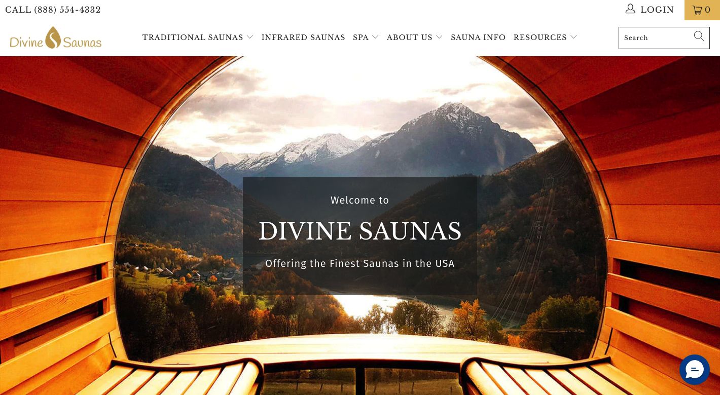 Divine Saunas Website