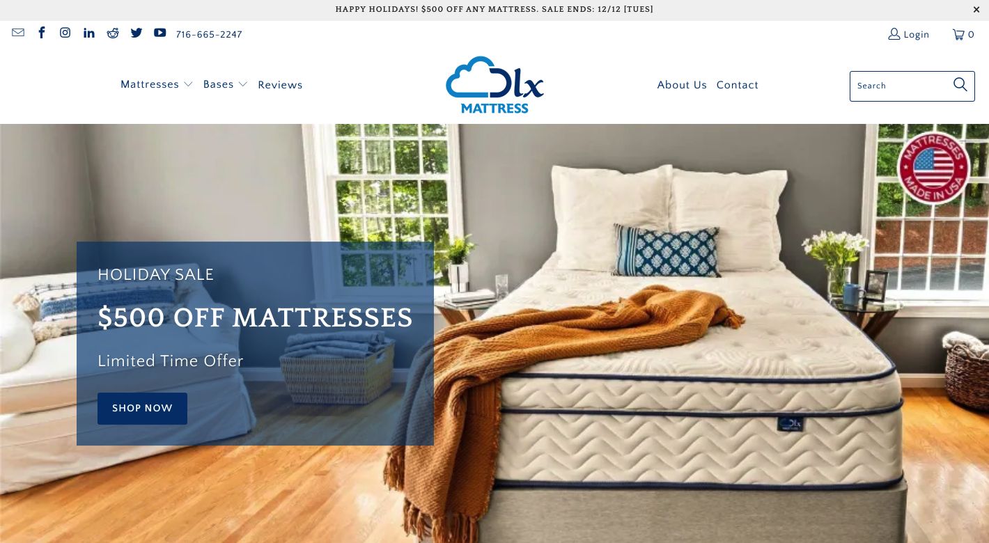 DLX Mattress Website