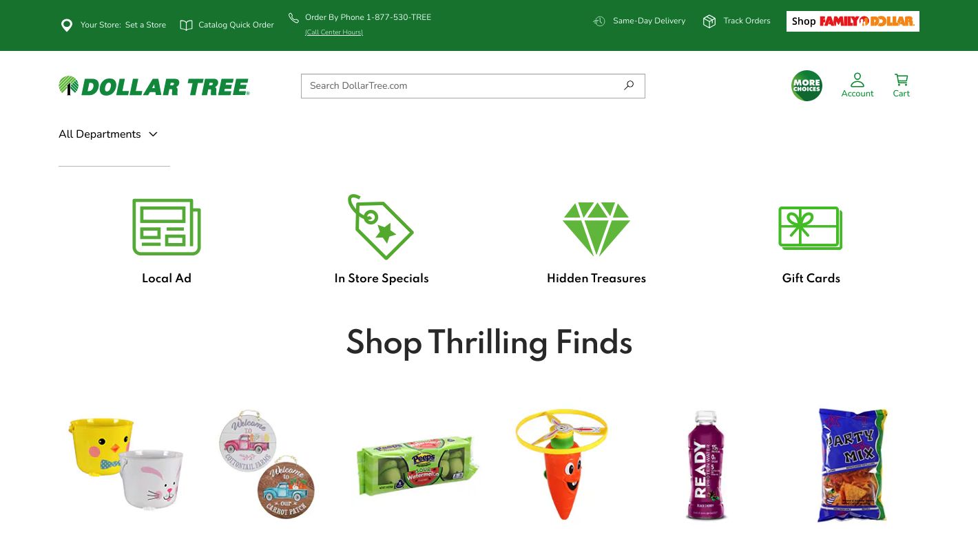 DollarTree Website