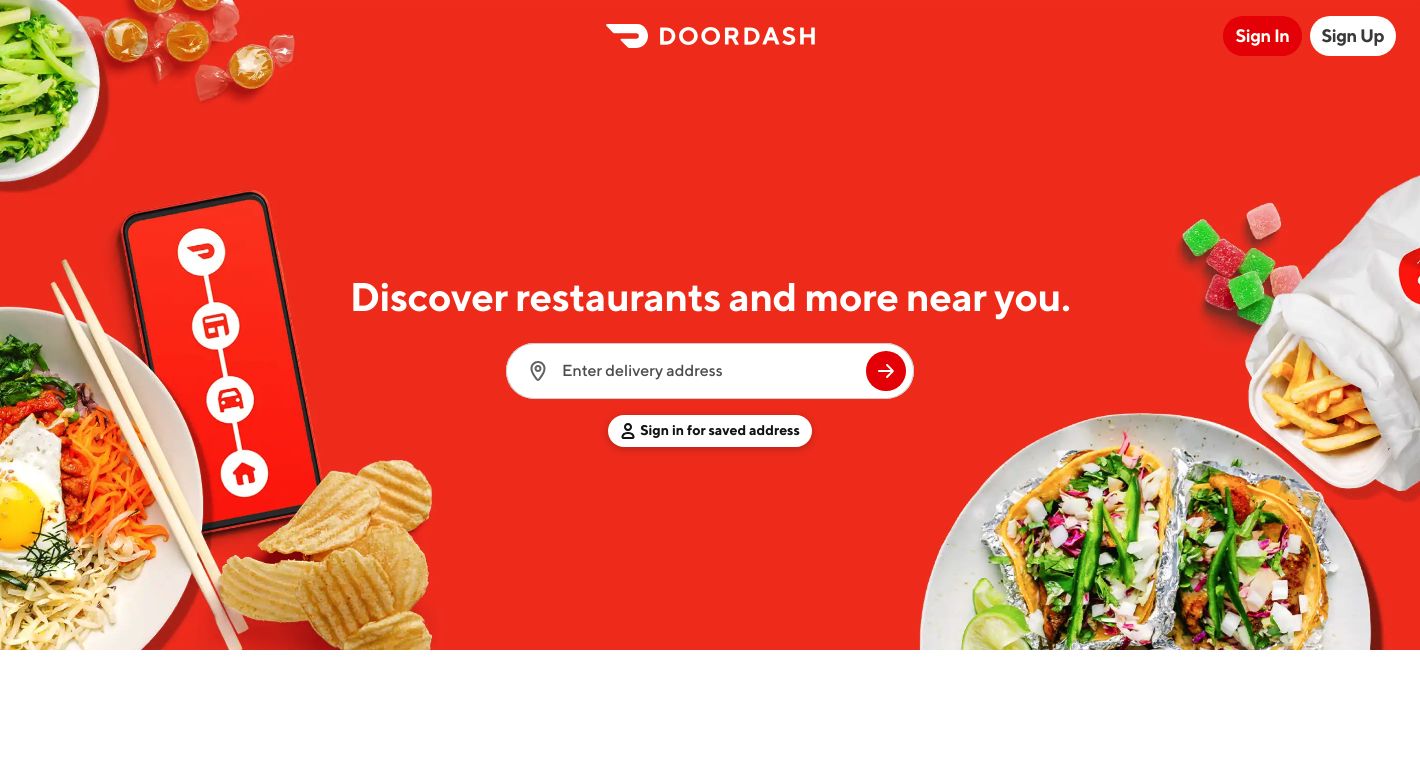 DoorDash - Consumer Website