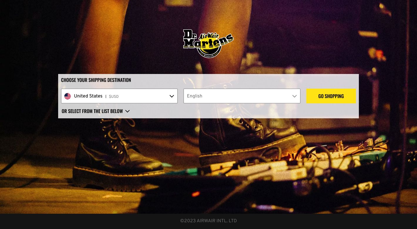 Dr. Martens Website