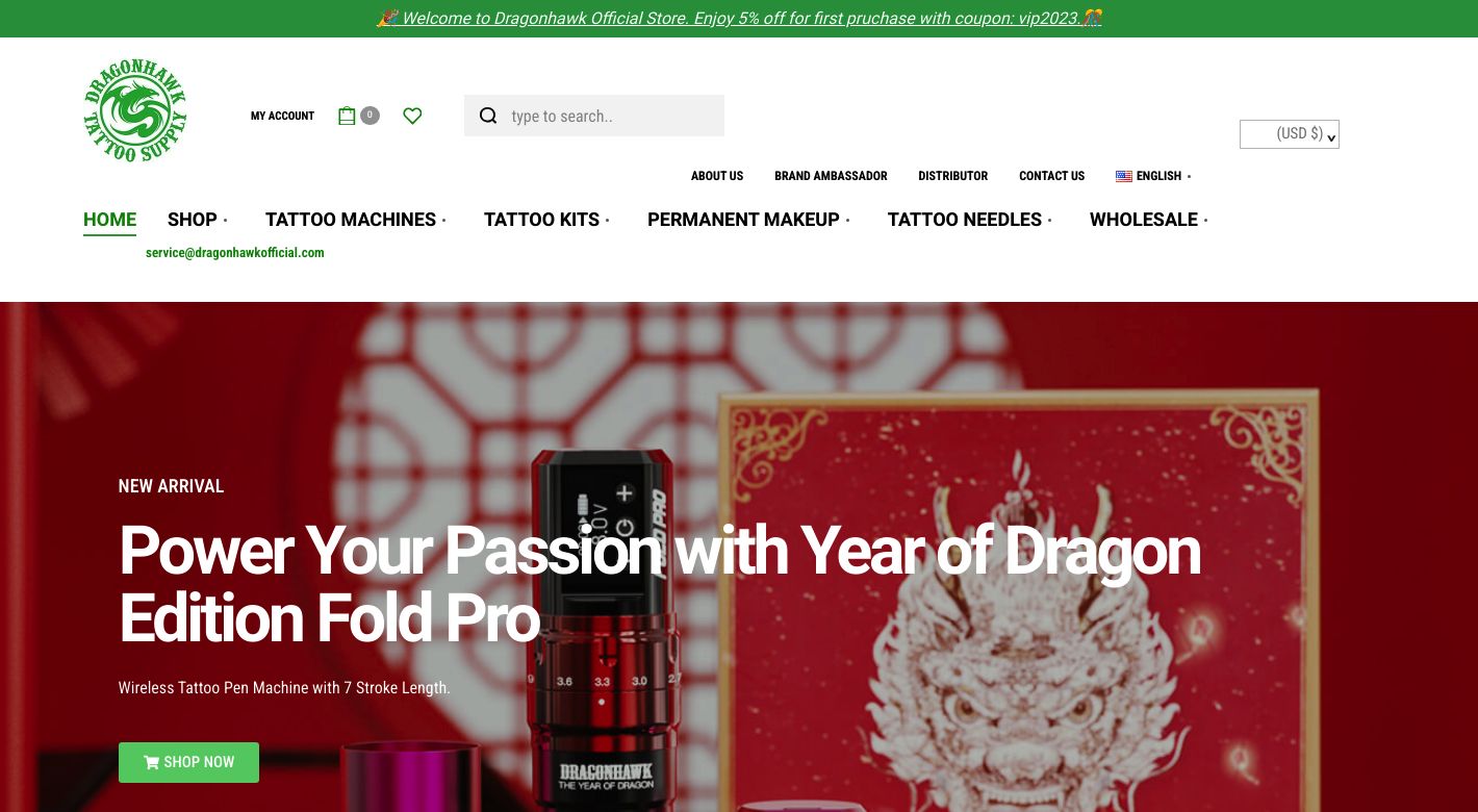 Dragonhawk Website