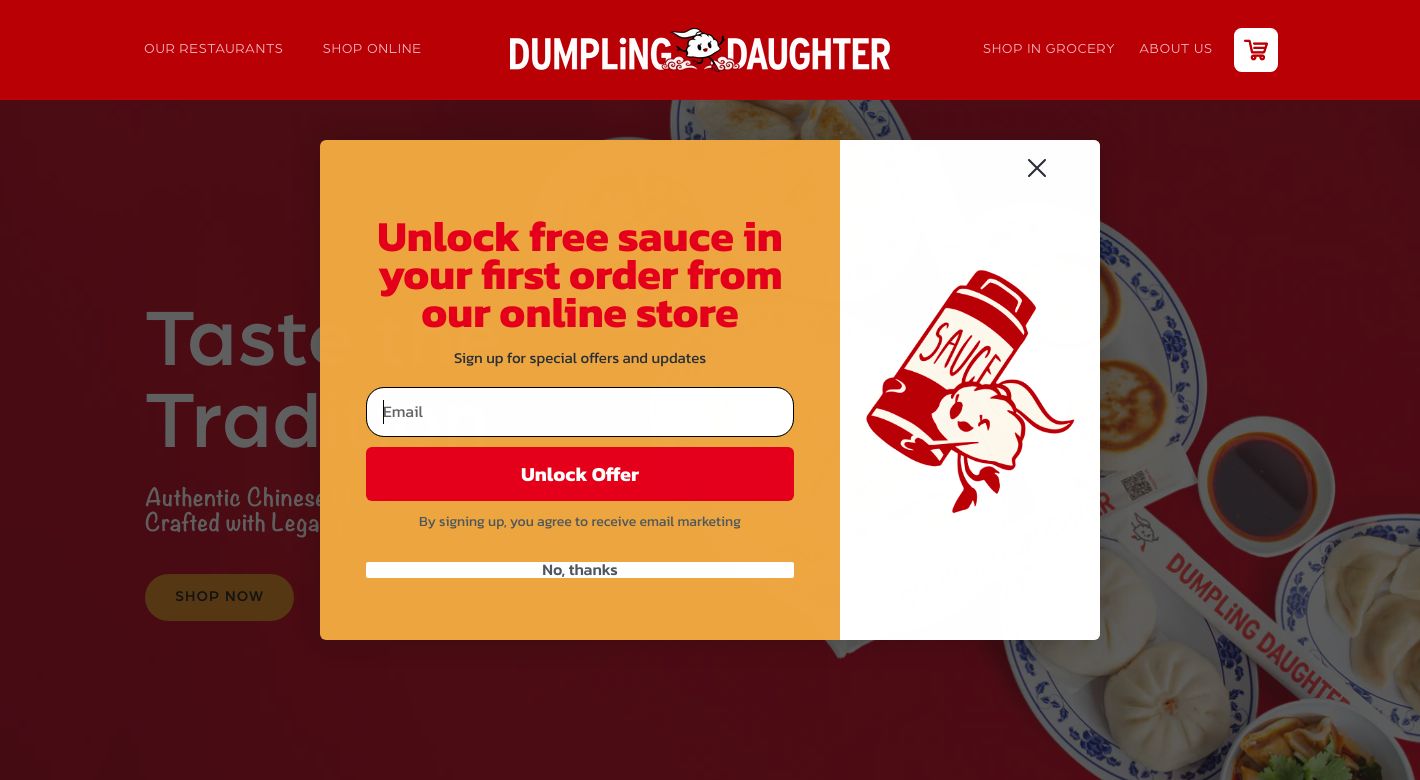 Dumpling Daughter Website