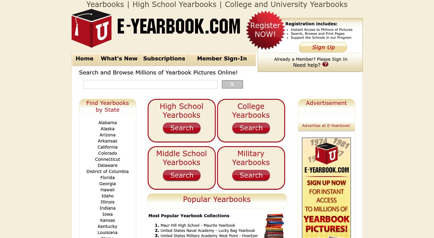 E-Yearbook.com Website