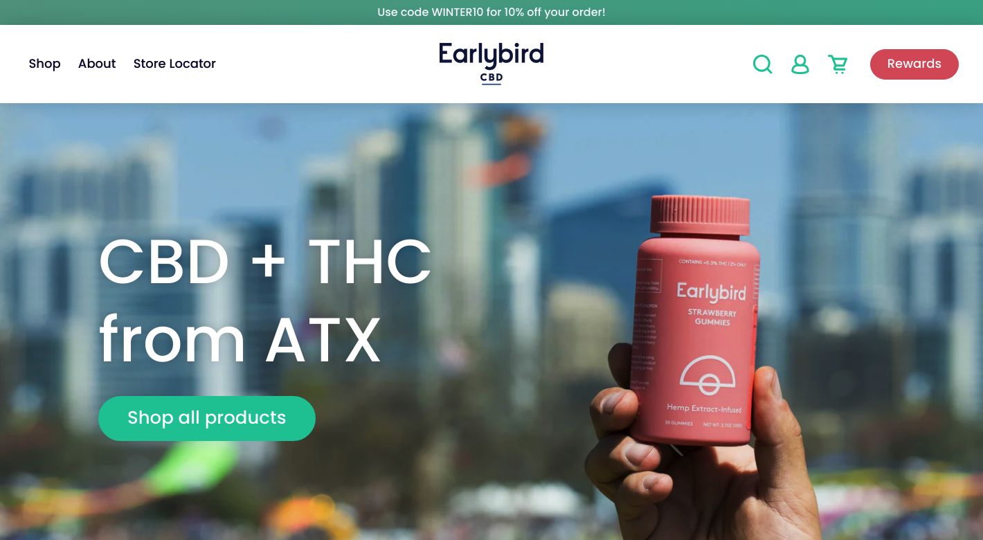 Earlybird CBD Website