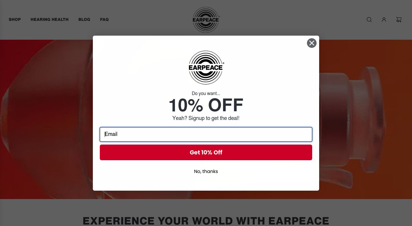 EarPeace Website