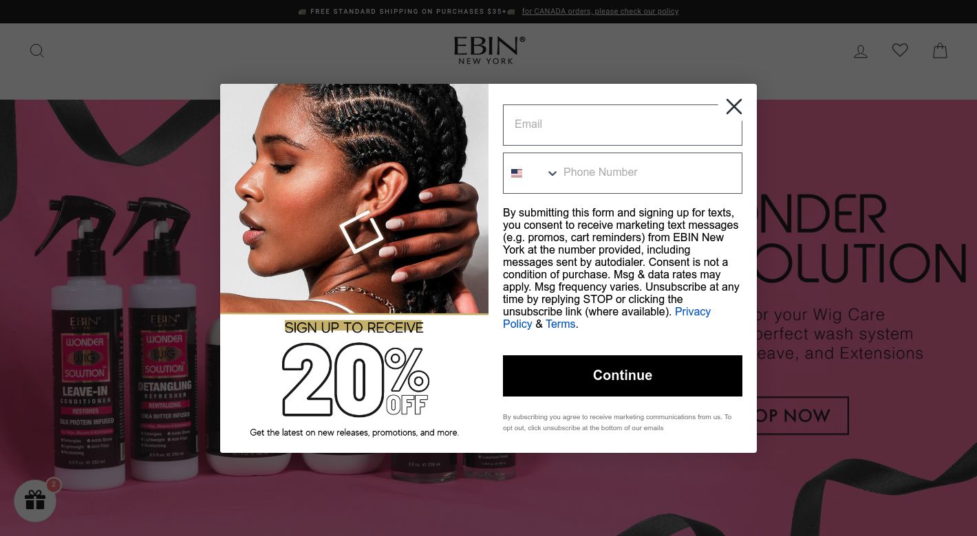 EBIN NEW YORK Website