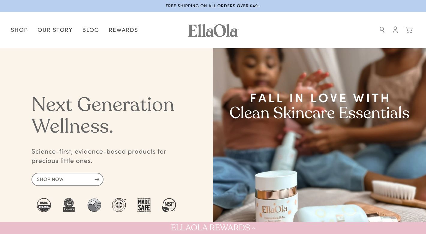 EllaOla Brands Website