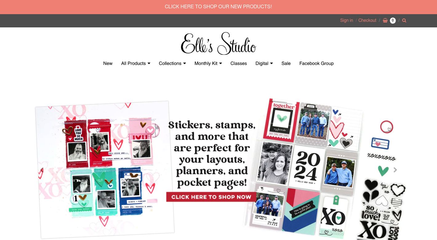 Elle's Studio Website