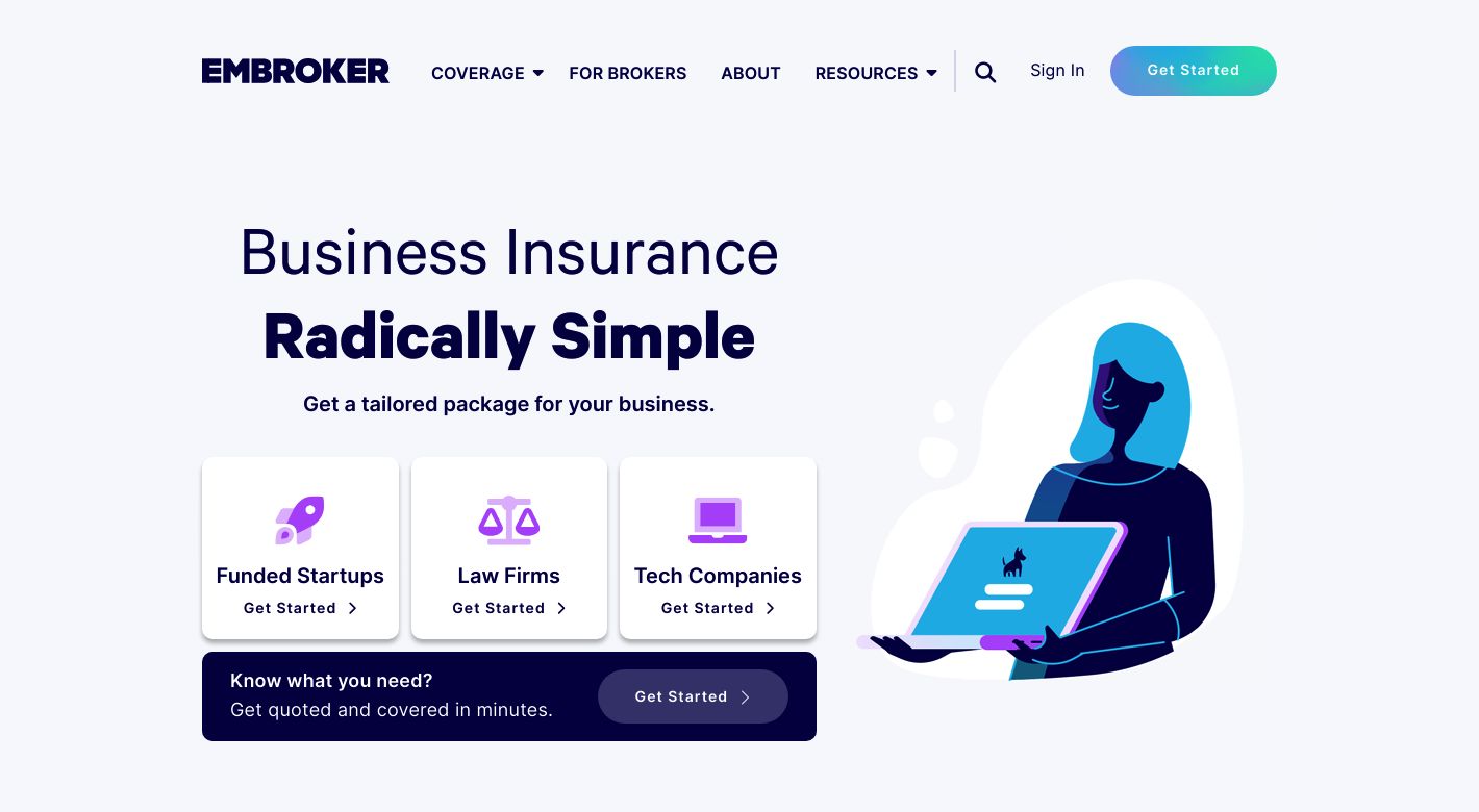 Embroker Website