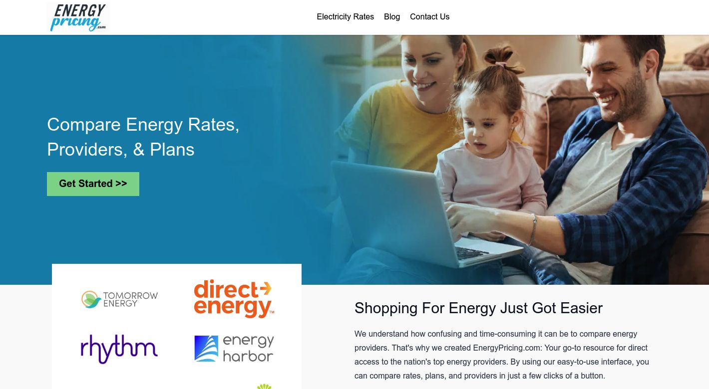 EnergyPricing.com Website