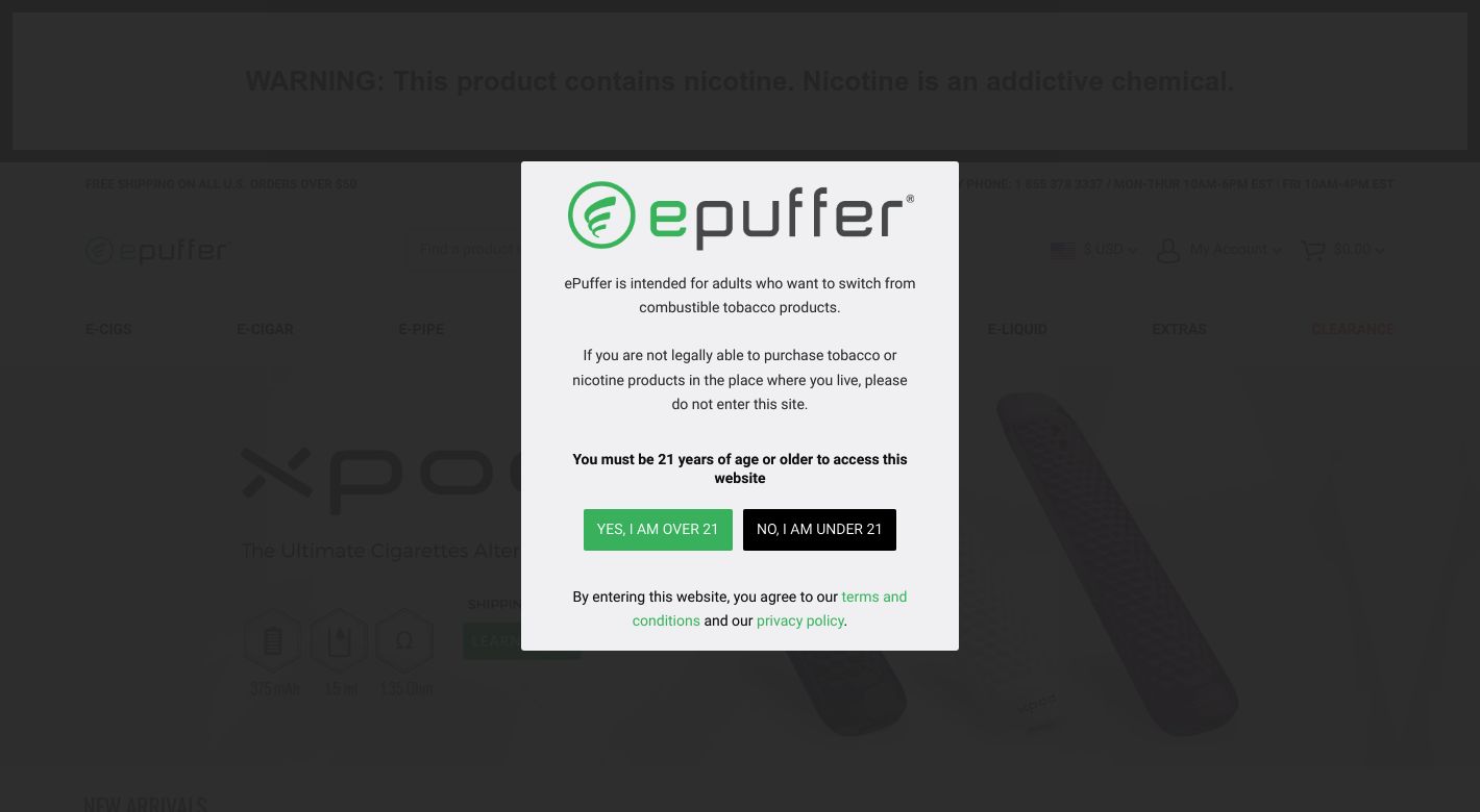 ePuffer Website