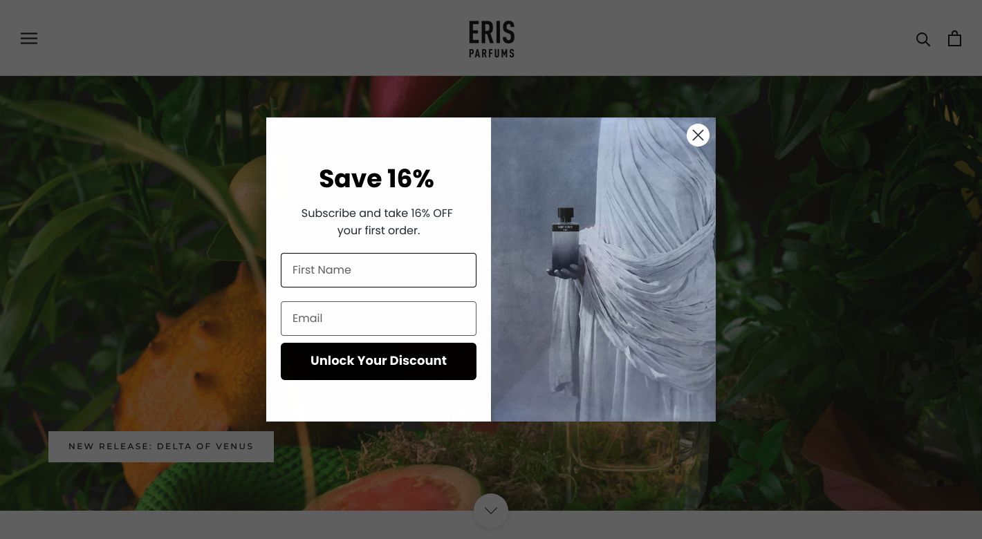 ERIS PARFUMS Website