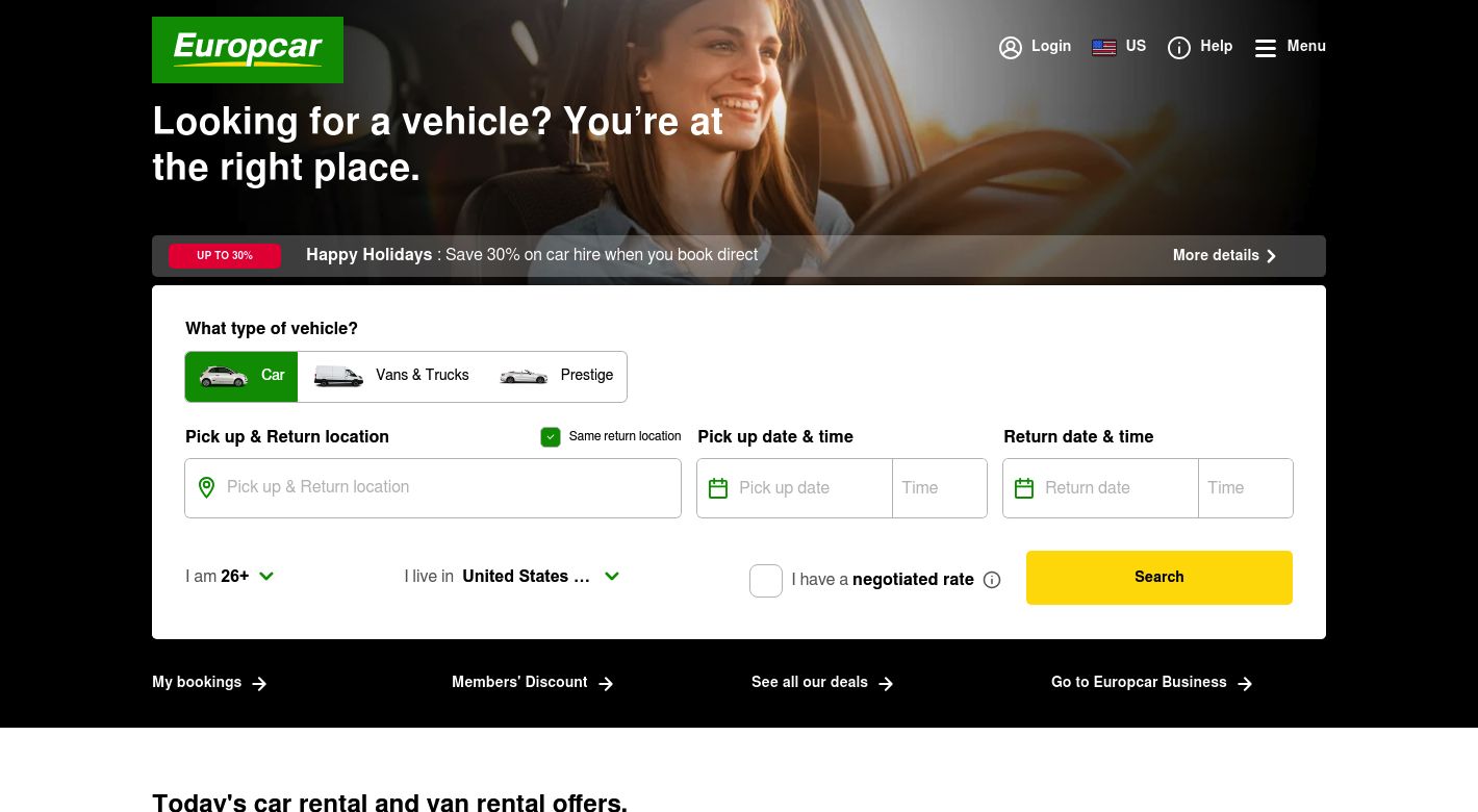 Europcar Website