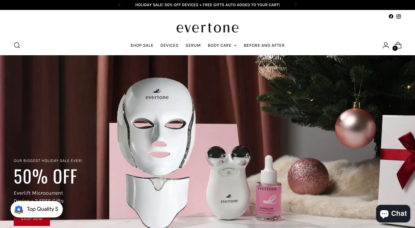 Evertone Skin Website