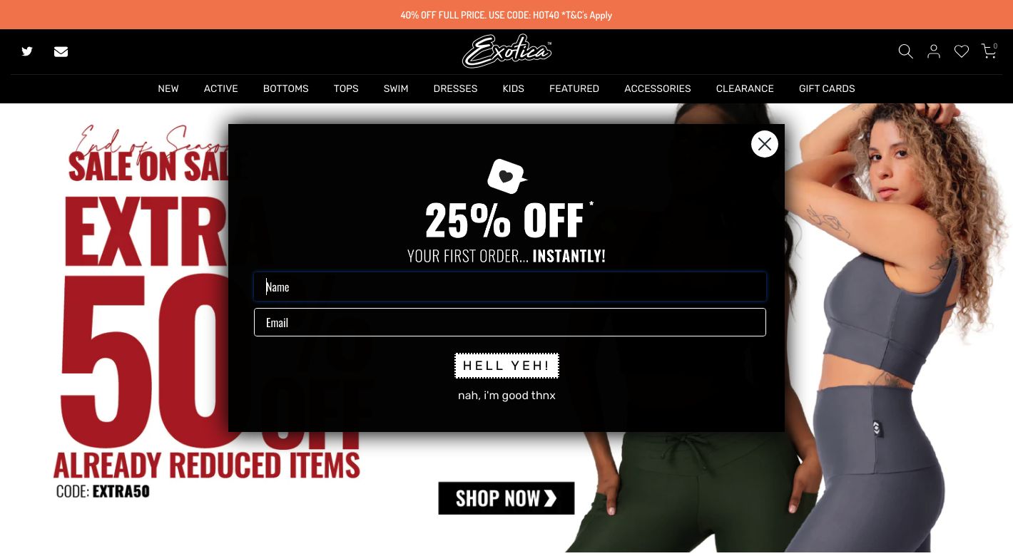 Exoticathletica Website