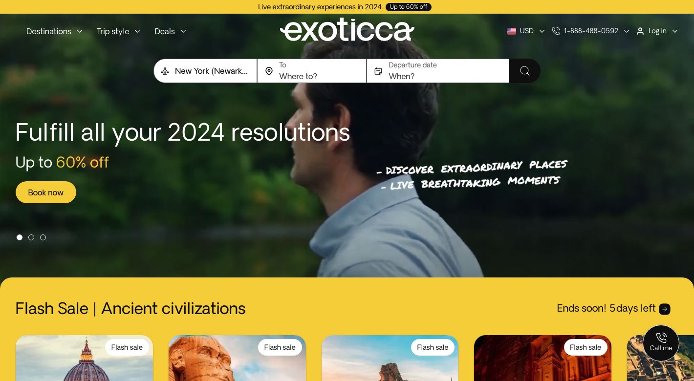 Exoticca Website