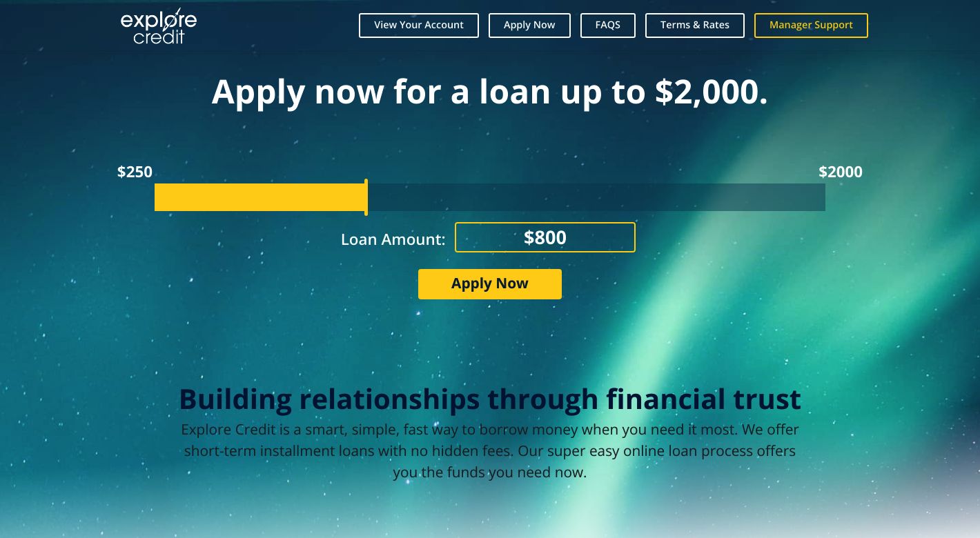 Explore Credit Website