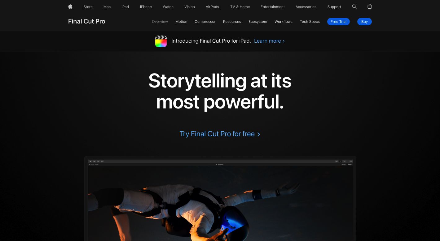 Final Cut Pro Website