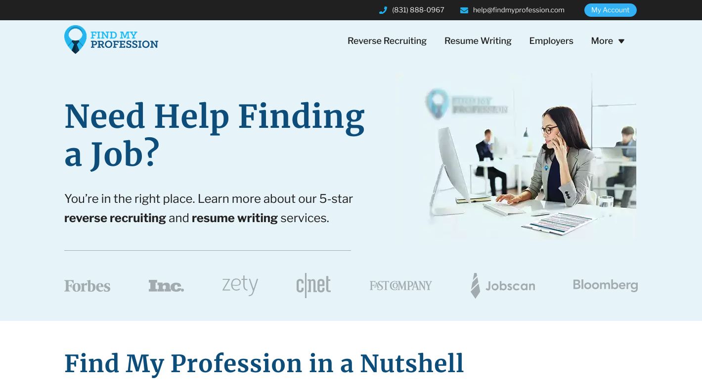 Find My Profession Website