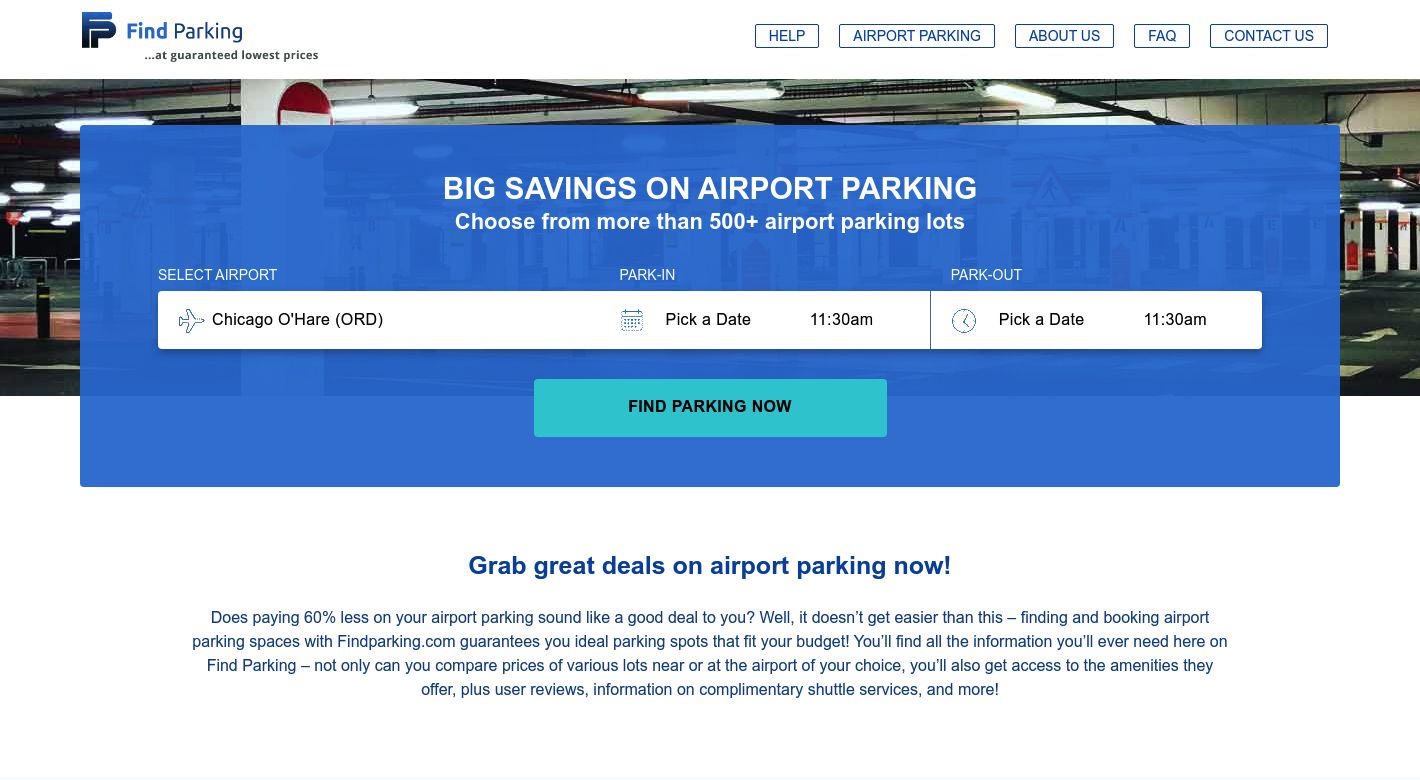 Find Parking Website